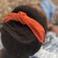 Ladies Knot Alice band - Liberty of London Tangerine Orange - Silk & Lawn