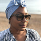 Ladies Turban Hat - Liberty of London Airforce Blue - Silk & Lawn