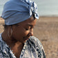 Ladies Turban Hat - Liberty of London Airforce Blue - Silk & Lawn