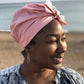 Ladies Turban Hat - Liberty of London Dusty Pink - Silk & Lawn