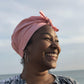 Ladies Turban Hat - Liberty of London Dusty Pink - Silk & Lawn