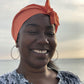 Ladies Turban Hat - Liberty of London Tangerine Orange - Silk & Lawn