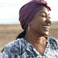 Ladies Turban Hat - Liberty of London Aubergine Purple - Silk & Lawn