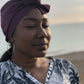 Ladies Turban Hat - Liberty of London Aubergine Purple - Silk & Lawn