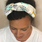 Luxury Silk Knot Alice band - in iconic Liberty Silk Satin Hotel Motel - Silk & Lawn