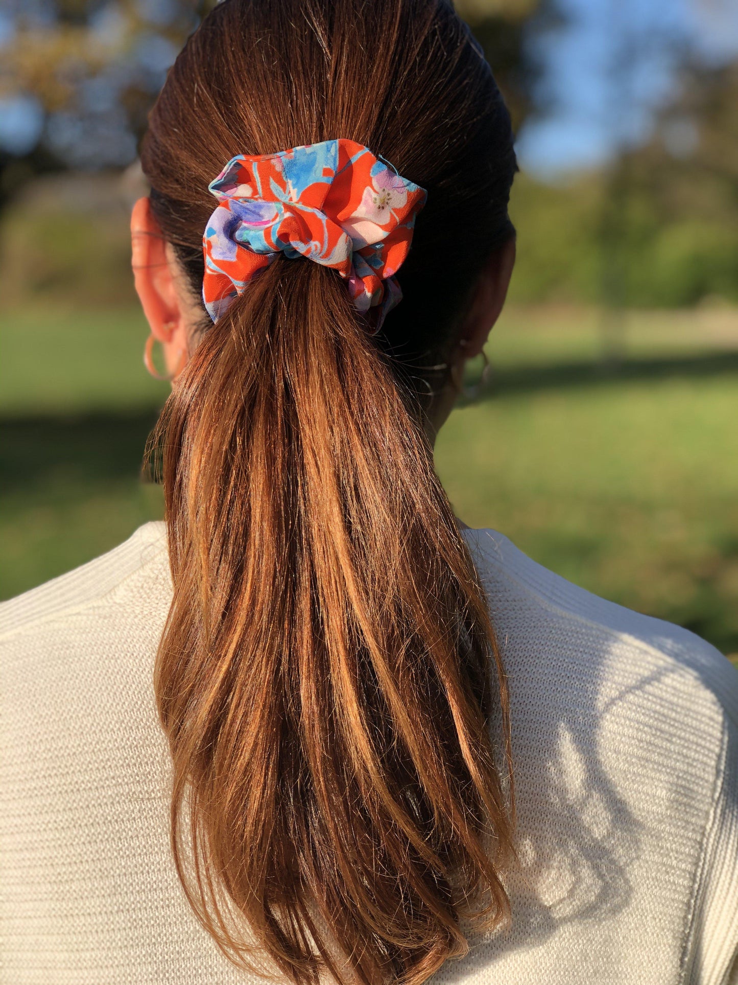 Pure Silk Scrunchie Hair ties - various Liberty of London printed 100% silk