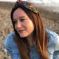 Silk Knot Alice band - Liberty of London Artist Jewel graphic printed silk - Silk & Lawn