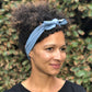 Ladies Knot hairband - Liberty of London Airforce Blue - Silk & Lawn