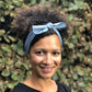 Ladies Knot hairband - Liberty of London Airforce Blue - Silk & Lawn