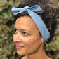 Ladies Knot hairband - Liberty of London Airforce Blue - Silk & Lawn