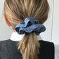 Liberty of London Airforce Blue Scrunchie - Silk & Lawn