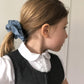 Liberty of London Airforce Blue Scrunchie - Silk & Lawn