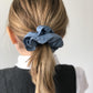 Liberty of London Airforce Blue Scrunchie - Silk & Lawn