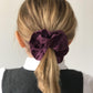 Liberty of London Aubergine Purple Scrunchie - Silk & Lawn