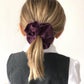 Liberty of London Aubergine Purple Scrunchie - Silk & Lawn