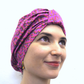 100% silk lined Turban & Head wrap in pink Liberty of London - Tot Knots of Brighton
