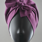 Ladies Turban Hat - Liberty of London Aubergine Purple - Silk & Lawn