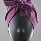 Ladies Turban Hat - Liberty of London Aubergine Purple - Silk & Lawn