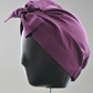 Ladies Turban Hat - Liberty of London Aubergine Purple - Silk & Lawn