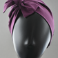 Ladies Turban Hat - Liberty of London Aubergine Purple - Silk & Lawn