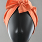 Ladies Turban Hat - Liberty of London Tangerine Orange - Silk & Lawn