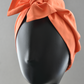 Ladies Turban Hat - Liberty of London Tangerine Orange - Silk & Lawn