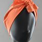 Ladies Turban Hat - Liberty of London Tangerine Orange - Silk & Lawn