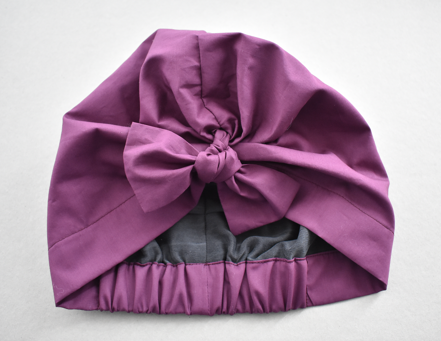 Little Land Girl Baby Hat - Liberty of London Aubergine Purple