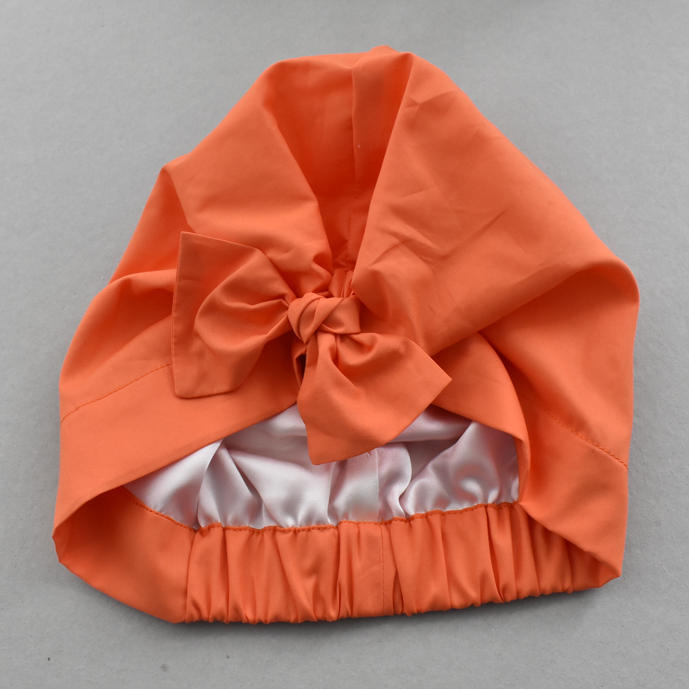 Little Land Girl Baby Hat - Liberty of London Tangerine Orange