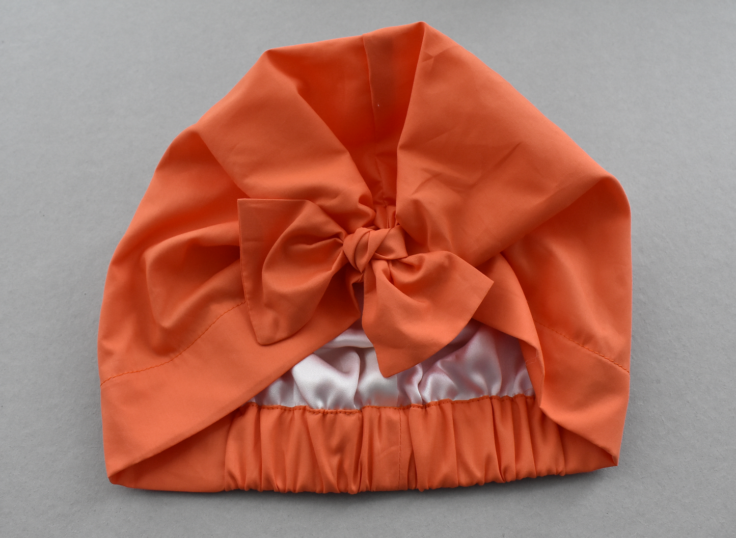 Little Land Girl Baby Hat - Liberty of London Tangerine Orange