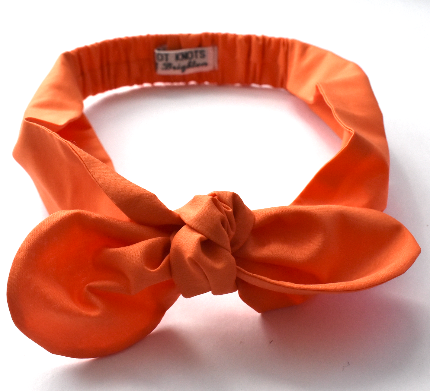 Kids Knot Tie hairband - Liberty of London Tangerine Orange
