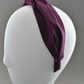 Ladies Knot Alice band - Liberty of London Aubergine Purple - Silk & Lawn