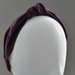 Ladies Knot Alice band - Liberty of London Aubergine Purple - Silk & Lawn