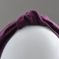 Ladies Knot Alice band - Liberty of London Aubergine Purple - Silk & Lawn