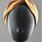 Ladies Twisted Turban Headband - Liberty of London Mustard Yellow - Silk & Lawn