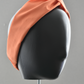 Ladies Twisted Turban Headband - Liberty of London Tangerine Orange - Silk & Lawn
