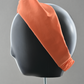 Ladies Twisted Turban Headband - Liberty of London Tangerine Orange - Silk & Lawn