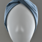 Ladies Twisted Turban Headband - Liberty of London Airforce Blue - Silk & Lawn