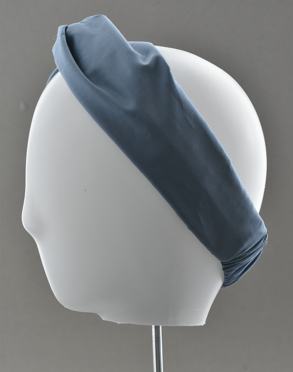 Ladies Twisted Turban Headband - Liberty of London Airforce Blue
