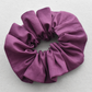 Liberty of London Aubergine Purple Scrunchie - Silk & Lawn