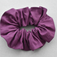 Liberty of London Aubergine Purple Scrunchie - Silk & Lawn