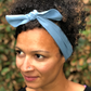 Ladies Knot hairband - Liberty of London Airforce Blue - Silk & Lawn