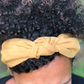 Ladies Knot Alice band - Liberty of London Mustard Yellow - Silk & Lawn