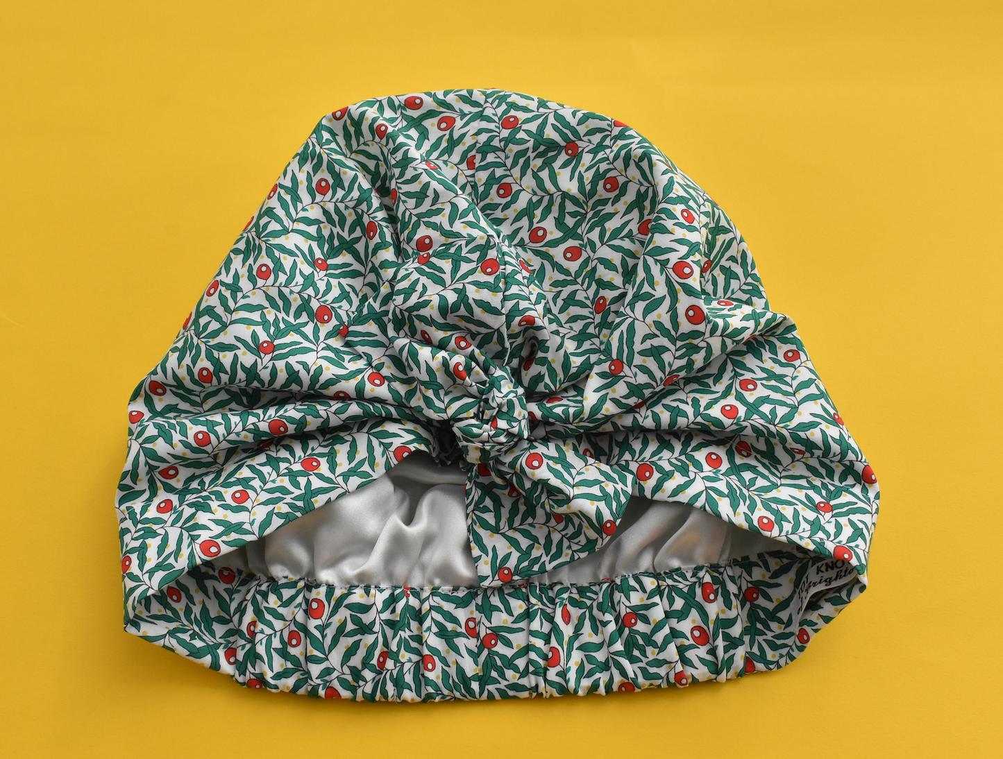 Ladies Turban Hat - Liberty of London Juniper Berry Red & Green floral print