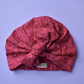 Ladies Turban Hat - Bright Pink graphic Liberty of London print in Lantana fabric - Silk & Lawn