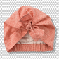 Little Land Girl Baby Turban Hat - Liberty of London Red Marco print - Silk & Lawn