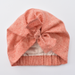 Little Land Girl Baby Turban Hat - Liberty of London Red Marco print - Silk & Lawn