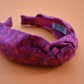 Ladies Knot Alice band - Liberty of London Bright Pink Graphic sample - Silk & Lawn