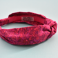 Ladies Knot Alice band - Liberty of London Bright Pink Graphic sample - Silk & Lawn