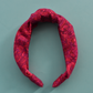 Ladies Knot Alice band - Liberty of London Bright Pink Graphic sample - Silk & Lawn